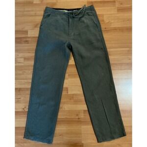 Ted Baker Men's Linen Pants Green Drawstring Zip Fly Size 32R